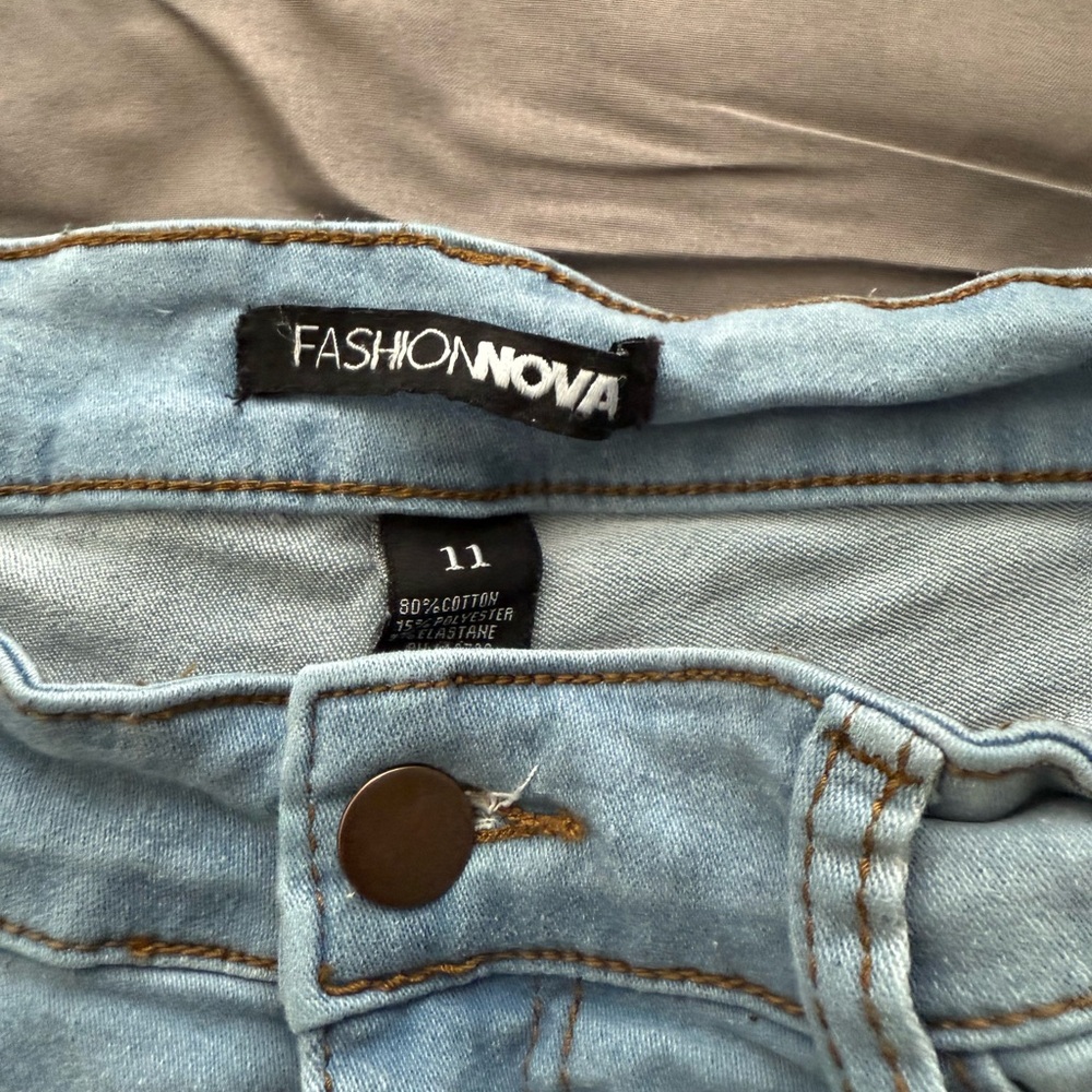 Fashion Nova Light Blue Skinny Jeans